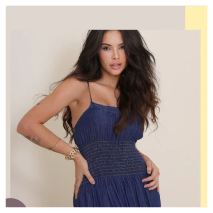 Vestido Longo Jeans
