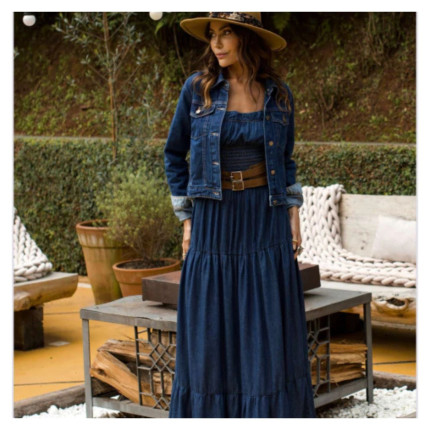 Vestido Longo Jeans