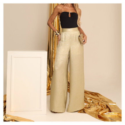 Calça Pantalona Lurex