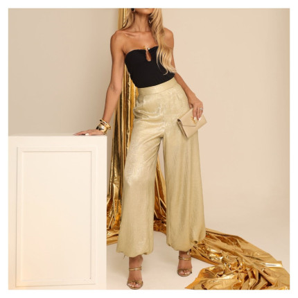 Calça Pantalona Lurex