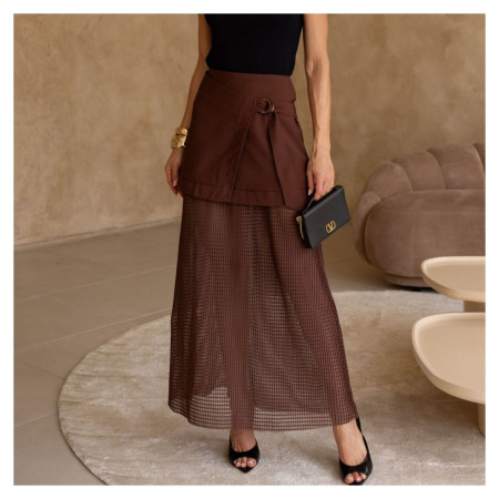 Saia Longa Marrom