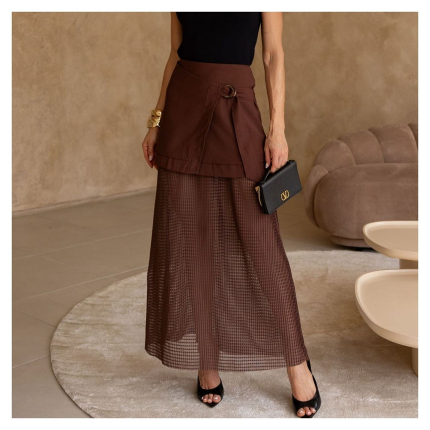 Saia Longa Marrom
