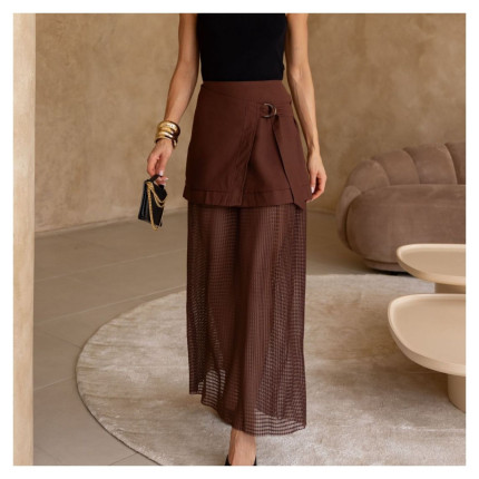 Saia Longa Marrom