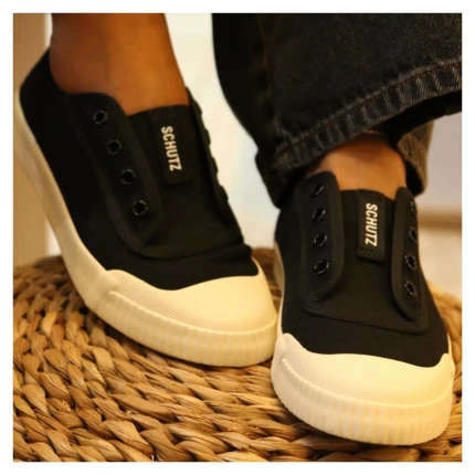 Slip On Schutz Preto