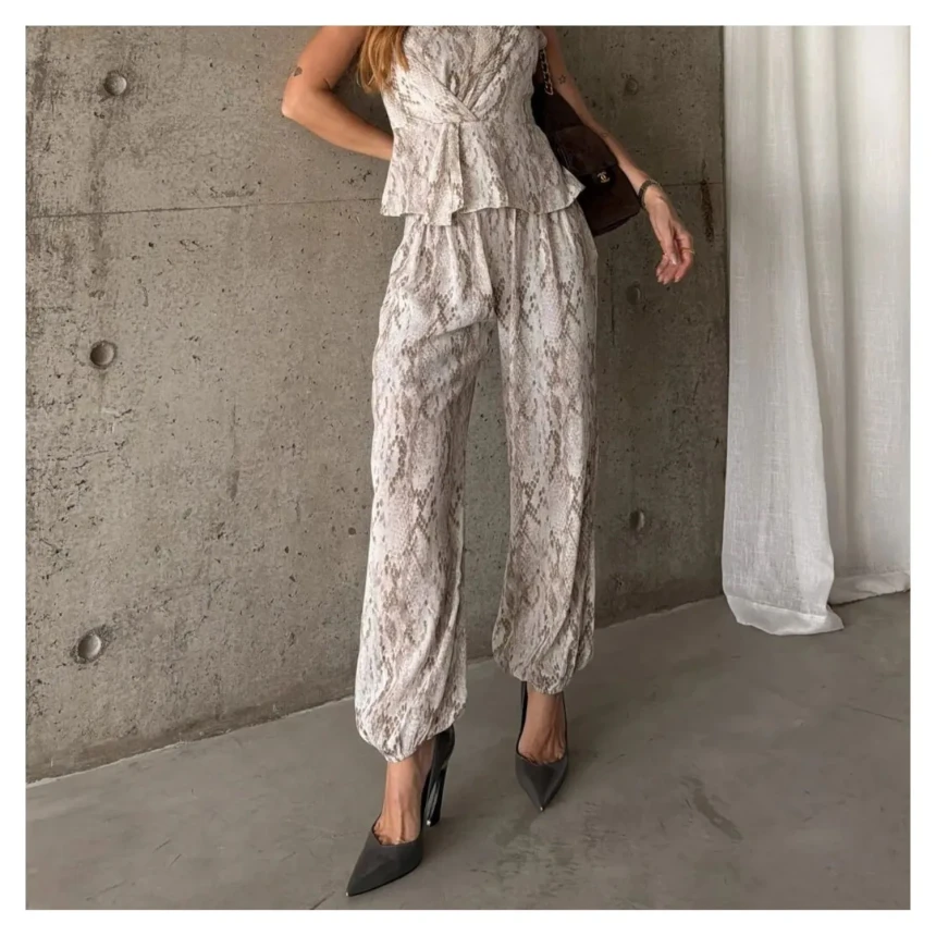 Calça Chiffon Snake