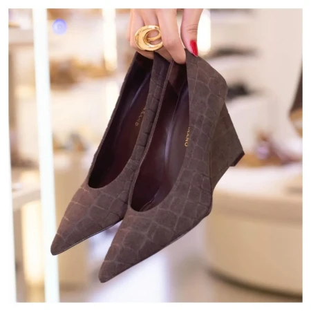 Scarpin Anabela Carrano