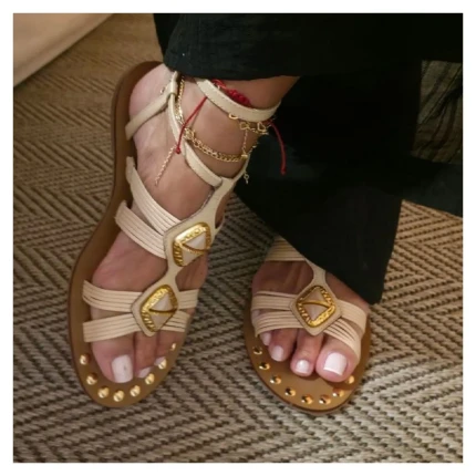 Rasteira Creme Ferrucci