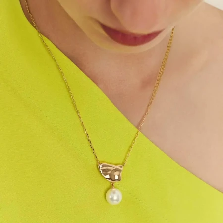 Colar Pingente Pérola