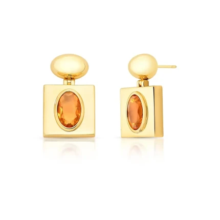 Brinco Pêndulo Quadrado