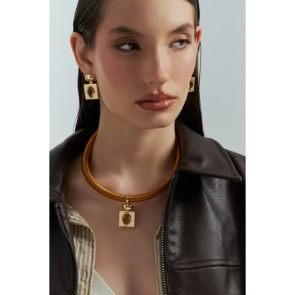 Brinco Pêndulo Quadrado