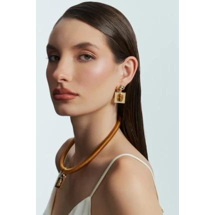 Brinco Pêndulo Quadrado