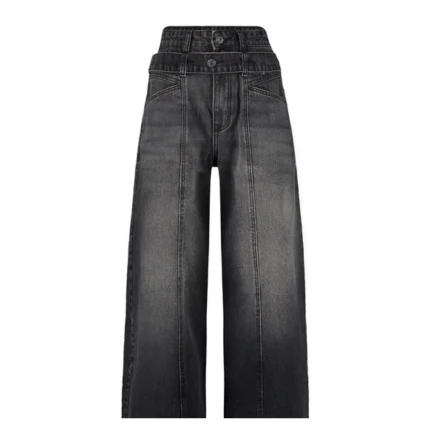 Calça Wide Leg Cós Duplo