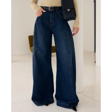 Calça Jeans Pantalona