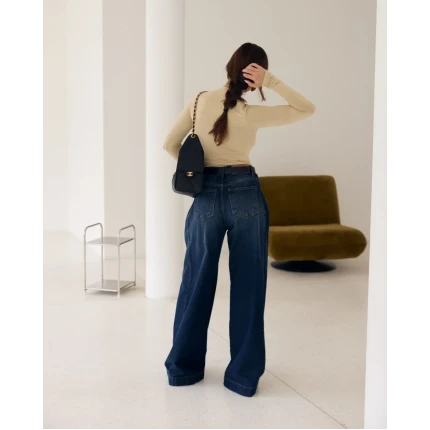 Calça Jeans Pantalona