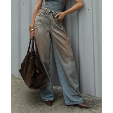 Calça Jeans Baggy Overlap