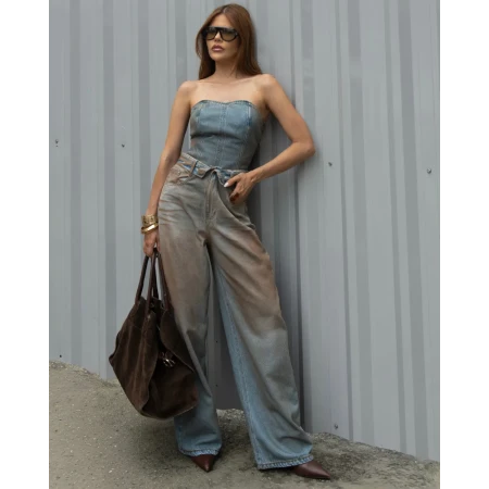 Calça Jeans Baggy Overlap