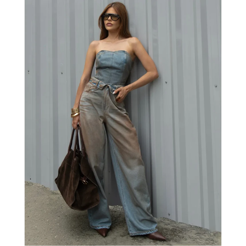 Calça Jeans Baggy Overlap