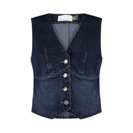 Top Recortes Jeans