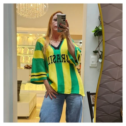 Blusa Brasil Over