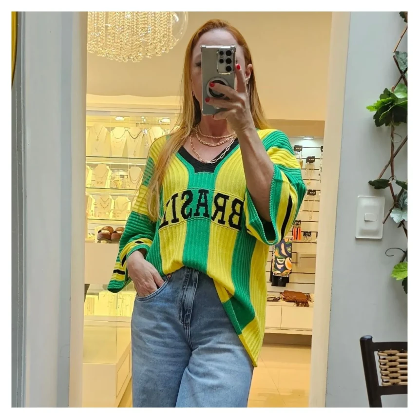 Blusa Brasil Over