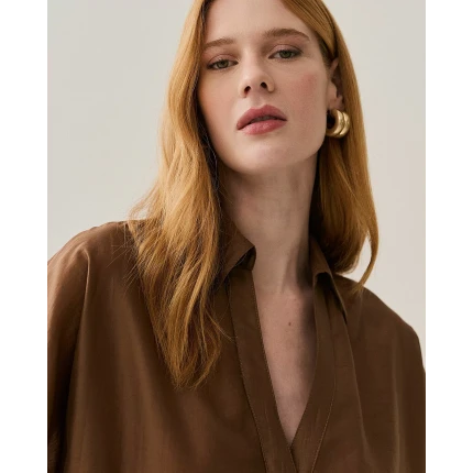 Camisa Kimono Marrom