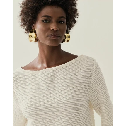 Blusa Textura Off White