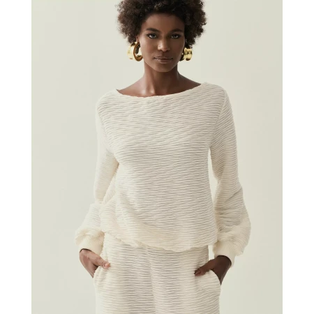 Blusa Textura Off White