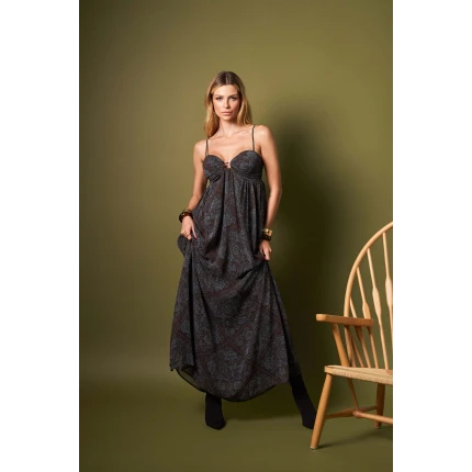 Vestido Longo Estampado