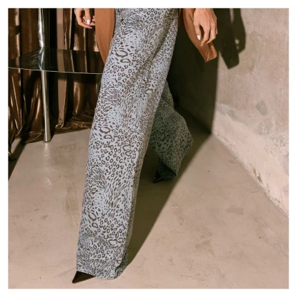 Calça Jeans Animal Print