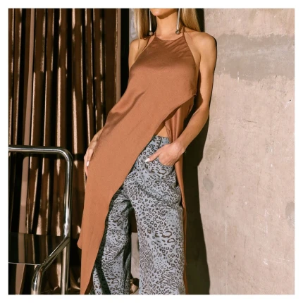 Calça Jeans Animal Print