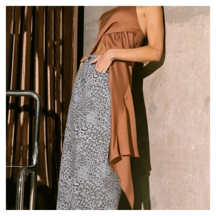 Calça Jeans Animal Print