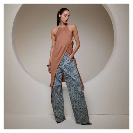 Calça Jeans Animal Print