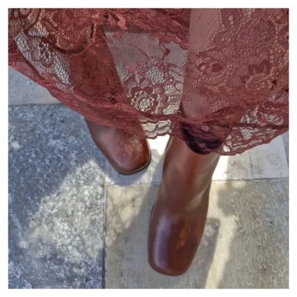 Bota Couro Marrom Schutz