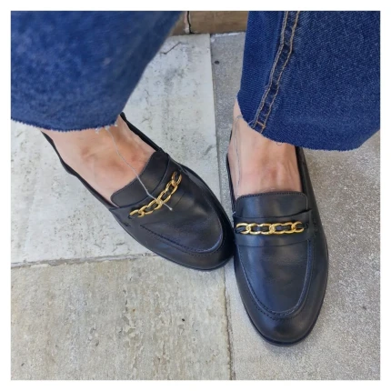 Loafer Couro Giulia Domna