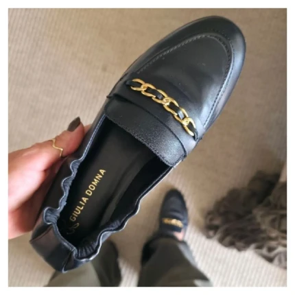 Loafer Couro Giulia Domna