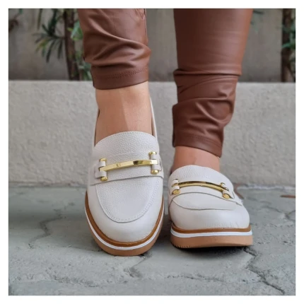 Loafer Couro Giulia Domna