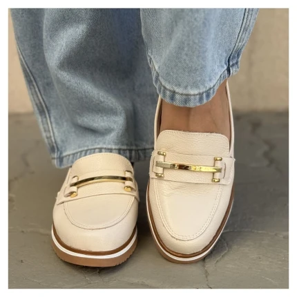 Loafer Couro Giulia Domna