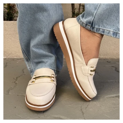 Loafer Couro Giulia Domna