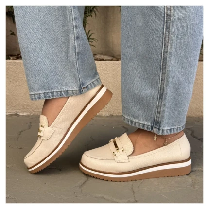 Loafer Couro Giulia Domna