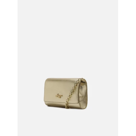 Bolsa Couro Dourada Arezzo