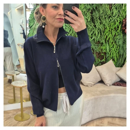 Blusa Modal Ziper