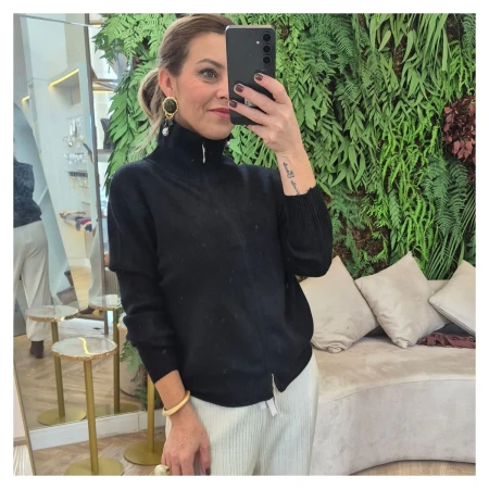 Blusa Modal Ziper