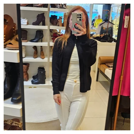 Blusa Modal Ziper