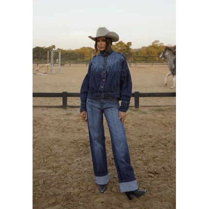Calça Jeans Reta