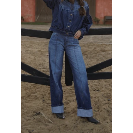 Calça Jeans Reta