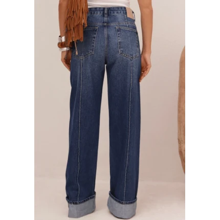 Calça Jeans Reta