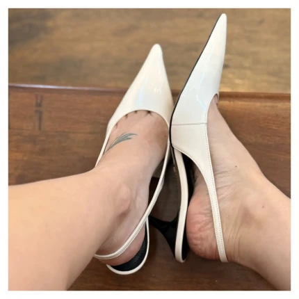 Slingback Branco Arezzo