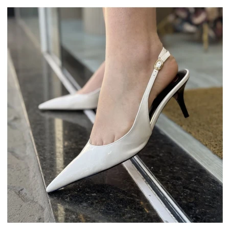 Slingback Branco Arezzo