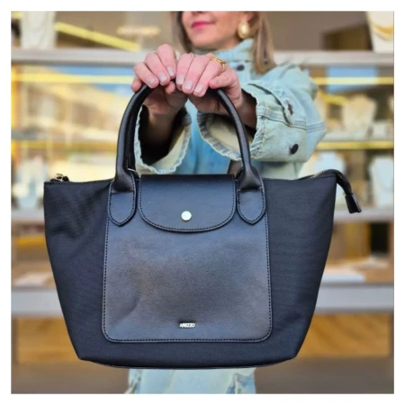 Bolsa Multimaterial Preta Arezzo