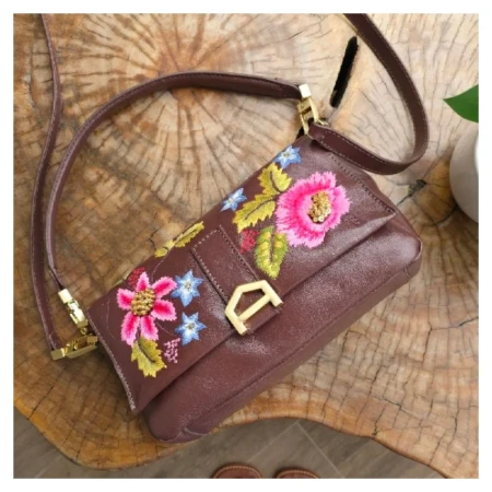 Bolsa Flores Couro Arezzo